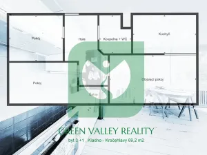 Prodej bytu 3+1, Kladno, U Hvězdy, 69 m2