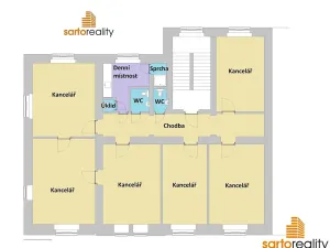 Pronájem kanceláře, Ústí nad Labem, Žižkova, 180 m2