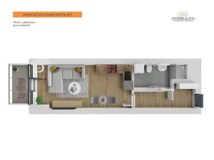 Pronájem bytu 1+kk, Praha, Kolbenova, 33 m2