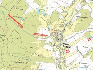 Prodej pole, Horní Radouň, 62445 m2