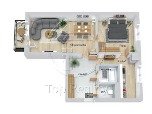 Prodej bytu 2+1, Chodov, Osadní, 52 m2