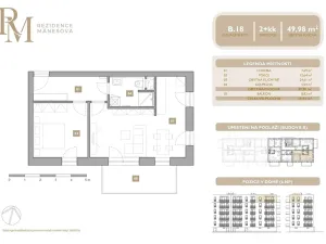 Prodej bytu 2+kk, Lipník nad Bečvou, Mánesova, 49 m2
