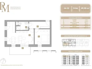 Prodej bytu 2+kk, Lipník nad Bečvou, Mánesova, 49 m2