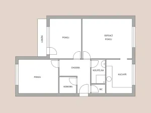 Prodej bytu 3+1, Vysoké Mýto, Lidická, 75 m2