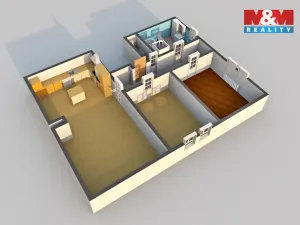 Pronájem bytu 3+kk, Děčín - Děčín VI-Letná, Budapešťská, 100 m2