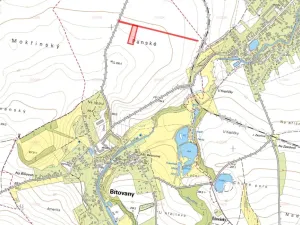 Prodej podílu pole, Bítovany, 3432 m2