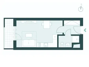 Prodej bytu 1+kk, Praha - Malešice, Nad úžlabinou, 32 m2