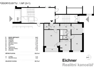 Prodej bytu 3+1, Zlín, Moravská, 70 m2