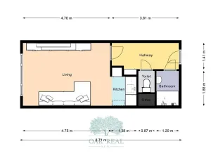 Prodej bytu 1+kk, Praha - Háje, Hlavatého, 27 m2