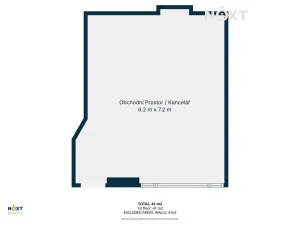 Pronájem obchodního prostoru, Jilemnice, Čsl. Legií, 41 m2