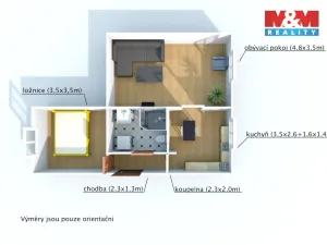 Prodej bytu 2+1, Klatovy - Klatovy III, Pod Hůrkou, 54 m2