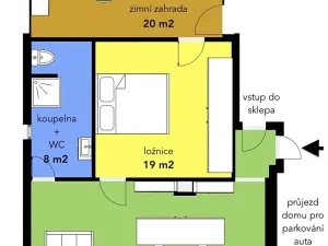 Pronájem bytu 2+kk, Čebín, 80 m2
