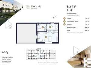 Prodej bytu 1+kk, Praha - Satalice, Za Novákovou zahradou, 30 m2