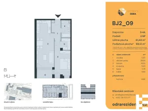 Prodej bytu 2+kk, Praha - Bohnice, Lodžská, 66 m2