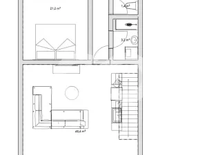 Pronájem bytu 3+kk, Písek, Alšovo nám., 150 m2