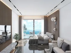 Prodej bytu 1+kk, Agios Amvrosios Keryneias, Kypr, 33 m2