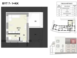Prodej bytu 1+kk, Ivančice, Kounická, 30 m2