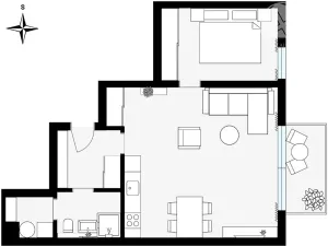 Prodej bytu 2+kk, Praha - Vysočany, V Předním Hloubětíně, 61 m2