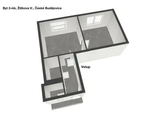 Prodej bytu 2+kk, České Budějovice, Žižkova tř., 51 m2