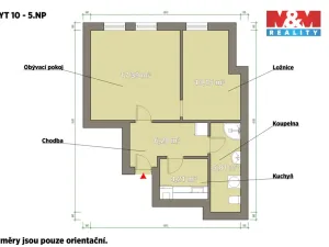 Pronájem bytu 2+kk, Plzeň - Jižní Předměstí, Husova, 44 m2