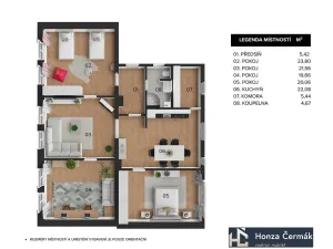 Prodej bytu 4+1, Svitavy, Purkyňova, 122 m2