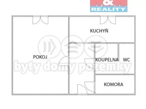 Pronájem bytu 1+1, Vamberk, Struha, 32 m2