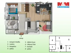 Prodej bytu 4+kk, Praha - Smíchov, Vltavská, 126 m2