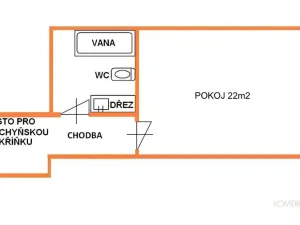 Pronájem bytu 1+kk, Brno, Kotlářská, 31 m2