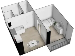 Prodej bytu 1+1, Brno, Prokofjevova, 36 m2