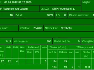Prodej lesa, Budyně nad Ohří, 3763 m2