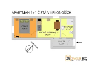 Prodej bytu 1+1, Černý Důl, 24 m2