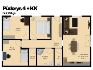 Prodej bytu 4+kk, Plzeň, 82 m2