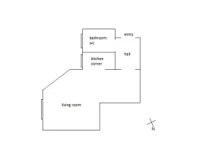 Pronájem bytu 1+kk, Praha - Libeň, Heydukova, 40 m2