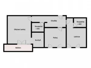 Pronájem bytu 3+kk, Líbeznice, Mělnická, 70 m2
