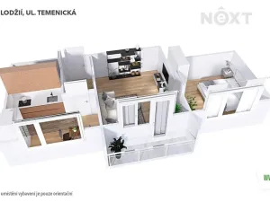 Pronájem bytu 2+1, Šumperk, Temenická, 43 m2