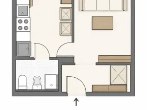 Prodej bytu 1+1, Karlovy Vary, Ondřejská, 24 m2