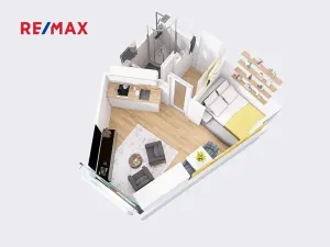 Pronájem bytu 1+kk, Jindřichův Hradec, Nádražní, 23 m2