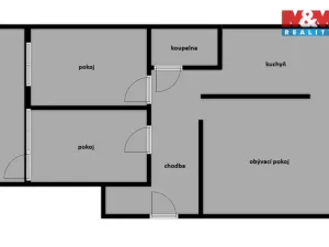 Prodej bytu 3+1, Most, Františka Malíka, 68 m2