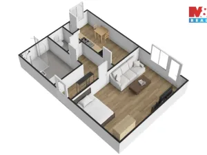 Pronájem bytu 1+1, Kladno, Moskevská, 40 m2