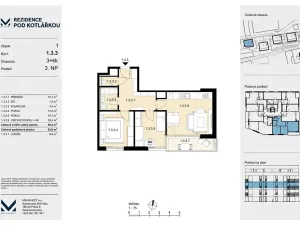 Prodej bytu 3+kk, Praha - Košíře, Leitzova, 59 m2