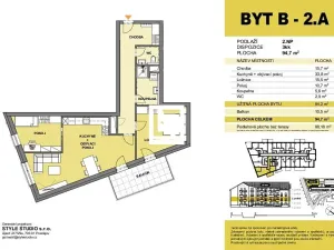 Prodej bytu 3+kk, Velká Bystřice, 85 m2