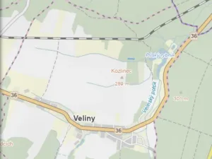 Prodej pozemku, Veliny, 1630 m2