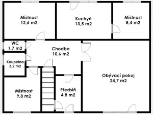 Prodej rodinného domu, Černouček, 89 m2