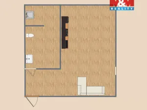 Pronájem bytu 1+kk, Týniště nad Orlicí, Mírové nám., 45 m2