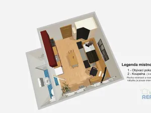 Pronájem bytu 1+kk, Praha - Žižkov, Vlkova, 25 m2