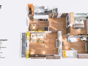 Prodej bytu 3+1, Ostrovačice, Žebětínská, 84 m2