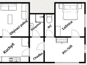 Pronájem rodinného domu, Uhřice, 66 m2