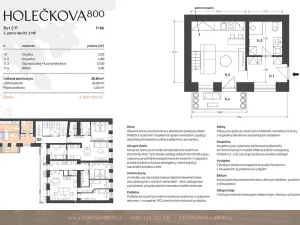 Prodej bytu 1+kk, Praha - Košíře, Holečkova, 25 m2