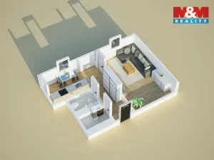 Prodej bytu 1+1, Heřmanův Městec, Heřmanského, 44 m2