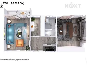 Prodej bytu 2+1, Šumperk, Čsl. armády, 47 m2